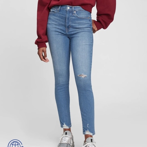 GAP Sky High True Skinny Ankle 16 Tall - Picture 1 of 2